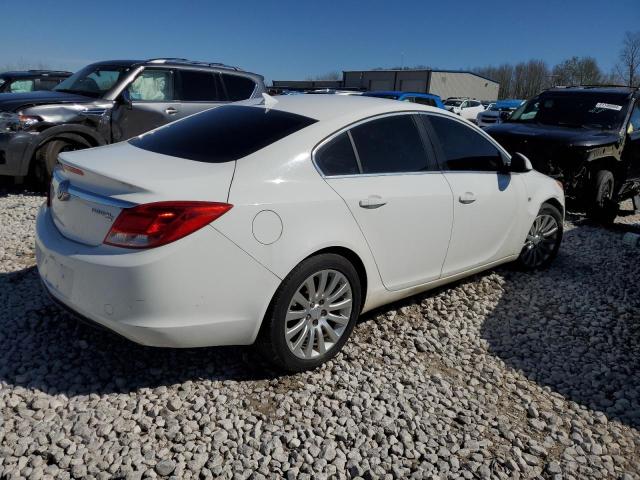 W04GP5EC7B1077224 - 2011 BUICK REGAL CXL WHITE photo 3