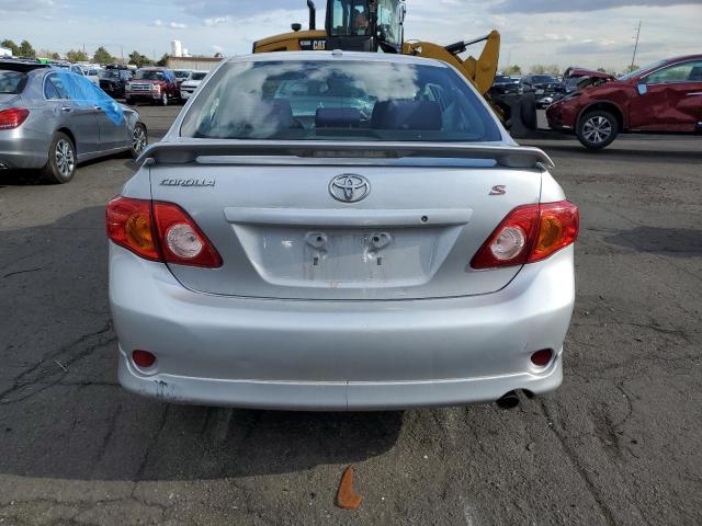 1NXBU4EE8AZ295766 - 2010 TOYOTA COROLLA BASE SILVER photo 6