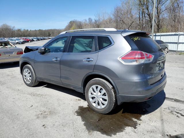 KNMAT2MV4GP647029 - 2016 NISSAN ROGUE S GRAY photo 2