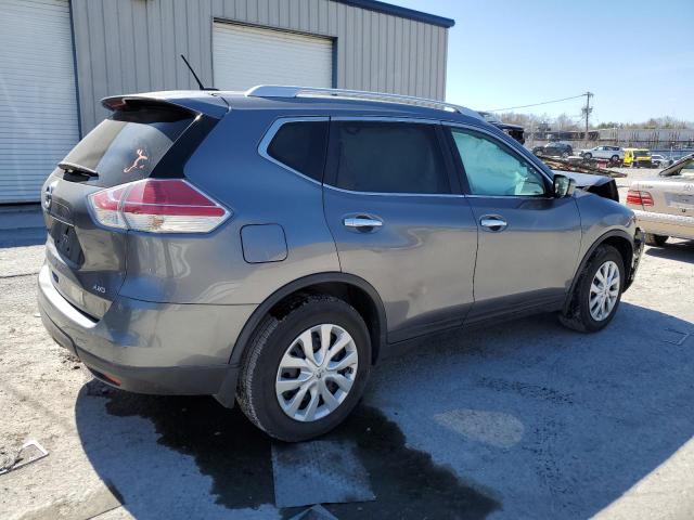 KNMAT2MV4GP647029 - 2016 NISSAN ROGUE S GRAY photo 3