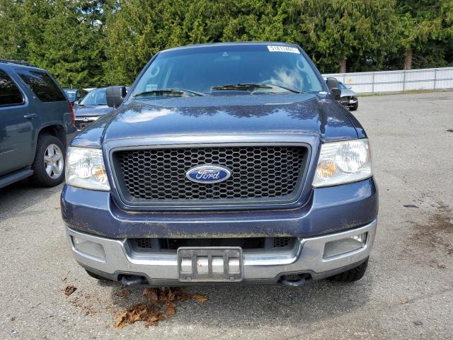 1FTPX14514KC75487 - 2004 FORD F150 BLUE photo 5