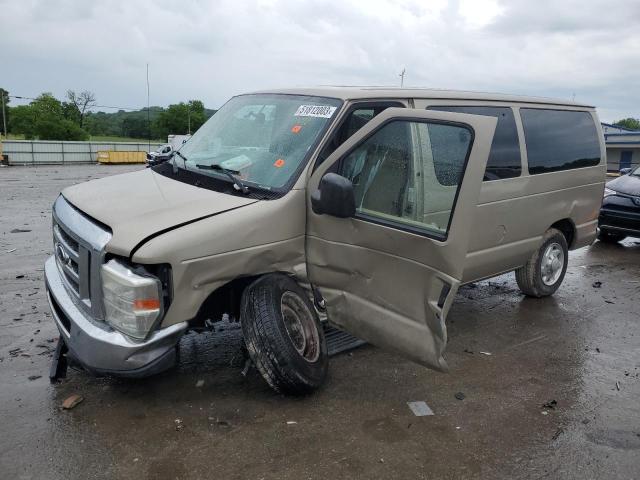 1FBNE3BL2DDA19751 - 2013 FORD ECONOLINE E350 SUPER DUTY WAGON BEIGE photo 1