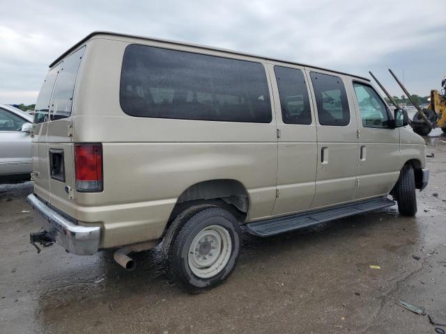 1FBNE3BL2DDA19751 - 2013 FORD ECONOLINE E350 SUPER DUTY WAGON BEIGE photo 3