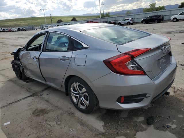 19XFC2F54JE009664 - 2018 HONDA CIVIC LX SILVER photo 2