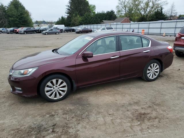 1HGCR3F87FA010692 - 2015 HONDA ACCORD EXL MAROON photo 1