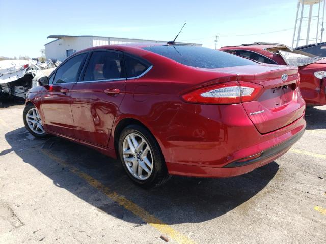 3FA6P0H79GR380141 - 2016 FORD FUSION SE RED photo 2