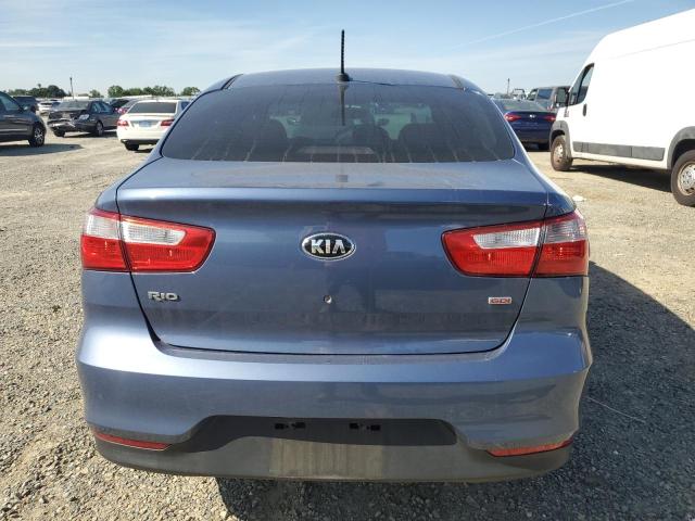 KNADM4A38G6662564 - 2016 KIA RIO LX BLUE photo 6