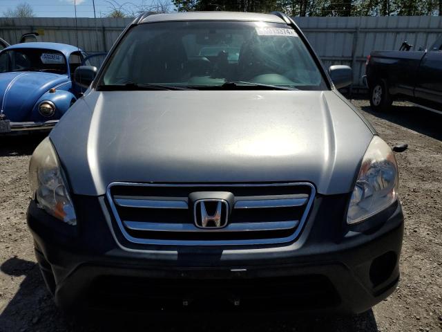 JHLRD78845C043960 - 2005 HONDA CR-V EX GRAY photo 5