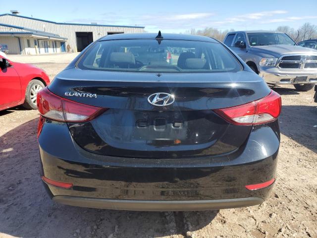 KMHDH4AEXGU503111 - 2016 HYUNDAI ELANTRA SE BLACK photo 6