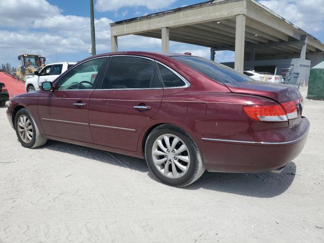 KMHFC46F68A319019 - 2008 HYUNDAI AZERA SE BURGUNDY photo 2