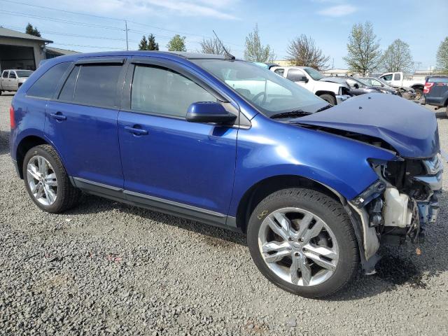 2FMDK4JCXDBE27469 - 2013 FORD EDGE SEL BLUE photo 4