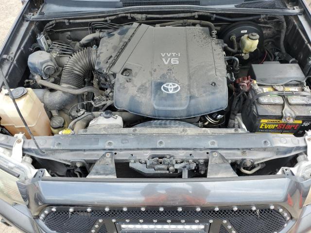 5TFJU4GN3DX046145 - 2013 TOYOTA TACOMA DOUBLE CAB PRERUNNER GRAY photo 11