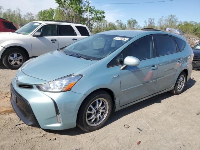 JTDZN3EU9GJ041043 - 2016 TOYOTA PRIUS V BLUE photo 1