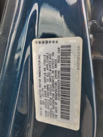 1Y1SK5286XZ439546 - 1999 CHEVROLET GEO PRIZM BASE BLUE photo 12