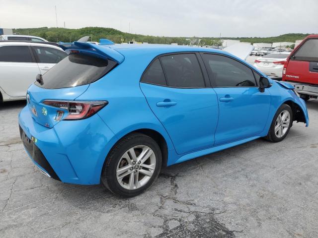 JTNB4RBE9L3092685 - 2020 TOYOTA COROLLA SE BLUE photo 3