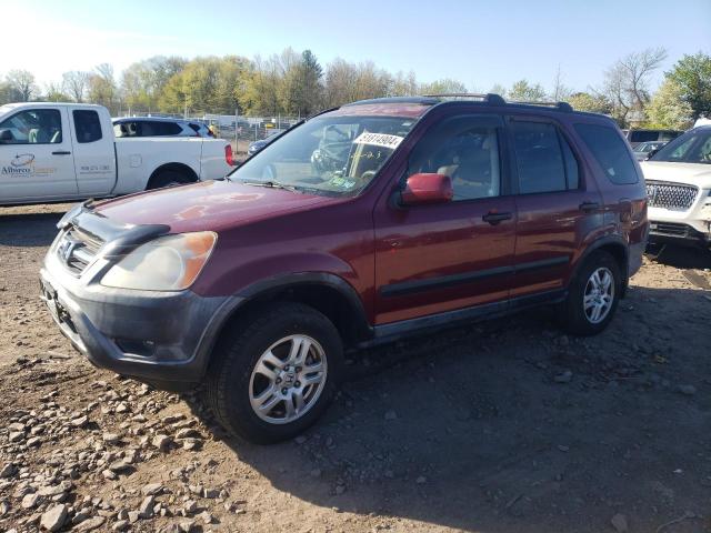 JHLRD78822C040602 - 2002 HONDA CR-V EX MAROON photo 1