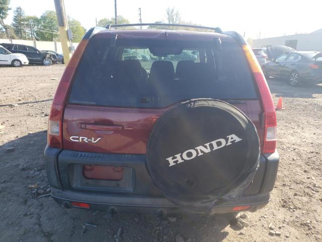 JHLRD78822C040602 - 2002 HONDA CR-V EX MAROON photo 6