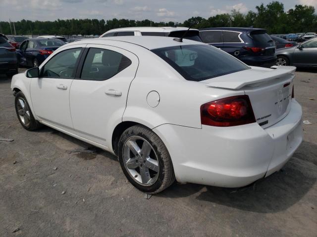 1C3CDZCB7DN655191 - 2013 DODGE AVENGER SXT WHITE photo 2