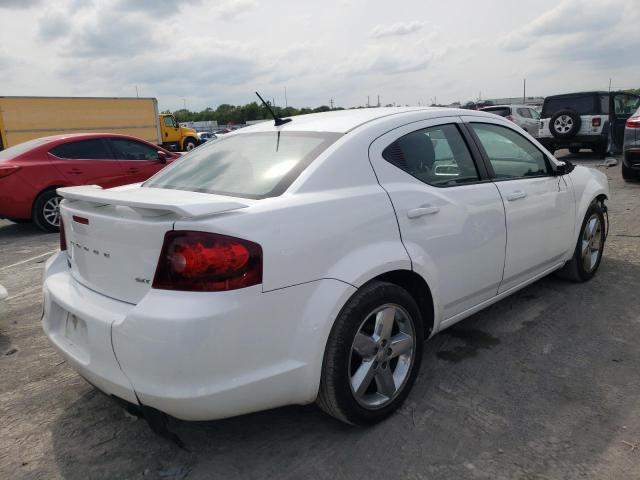 1C3CDZCB7DN655191 - 2013 DODGE AVENGER SXT WHITE photo 3