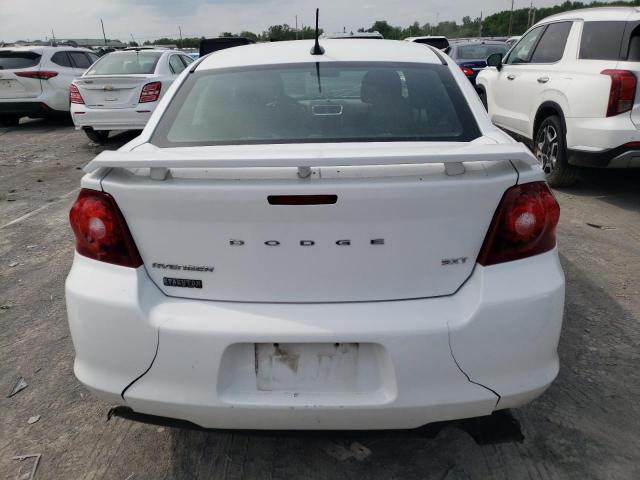 1C3CDZCB7DN655191 - 2013 DODGE AVENGER SXT WHITE photo 6