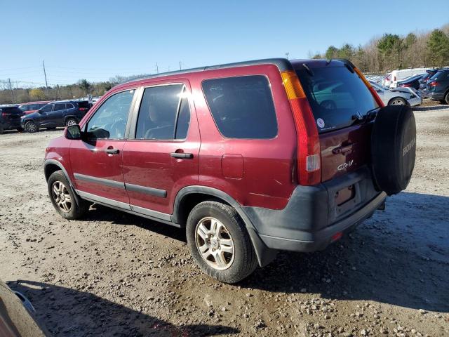 SHSRD78852U006680 - 2002 HONDA CR-V EX BURGUNDY photo 2