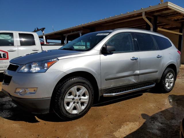 1GNKRFED9CJ231563 - 2012 CHEVROLET TRAVERSE LS SILVER photo 1