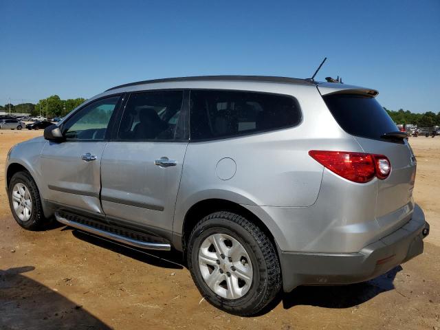 1GNKRFED9CJ231563 - 2012 CHEVROLET TRAVERSE LS SILVER photo 2