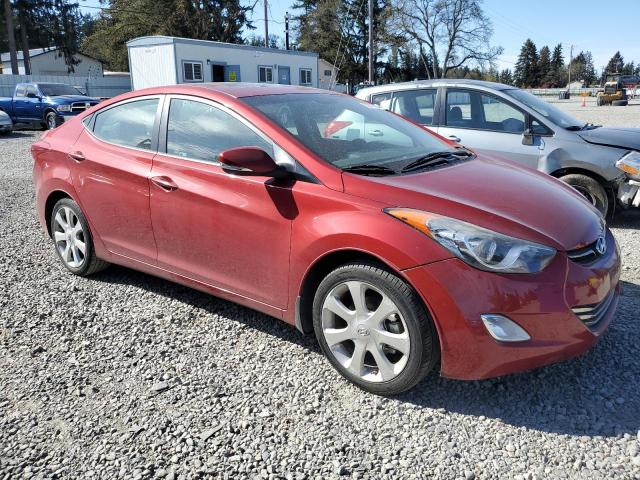 KMHDH4AE3DU692549 - 2013 HYUNDAI ELANTRA GLS RED photo 4