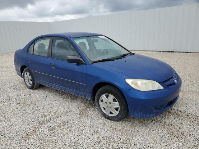 2HGES163X4H599774 - 2004 HONDA CIVIC DX VP BLUE photo 4
