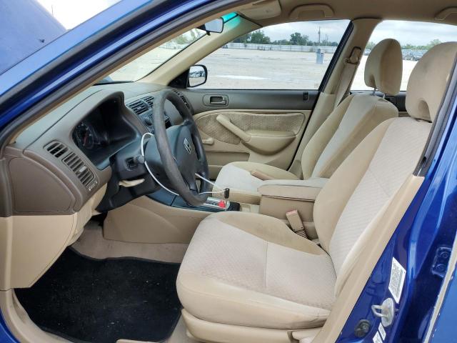 2HGES163X4H599774 - 2004 HONDA CIVIC DX VP BLUE photo 7