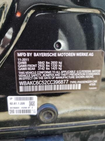 WBAKC6C52CC396877 - 2012 BMW 750 XI BLACK photo 13