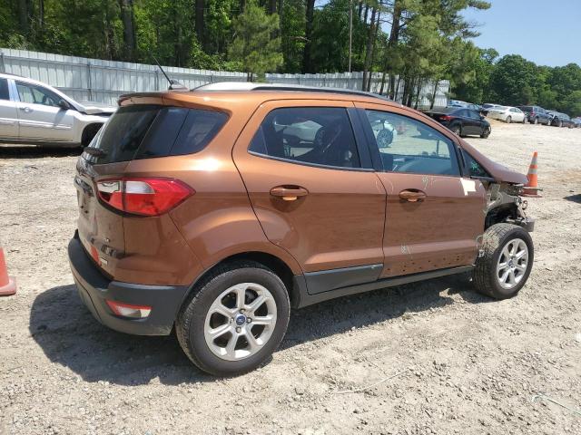 MAJ3S2GE9LC386740 - 2020 FORD ECOSPORT SE 橙色 照片 3