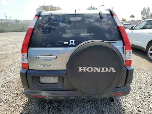 JHLRD68576C024398 - 2006 HONDA CR-V LX GRAY photo 6