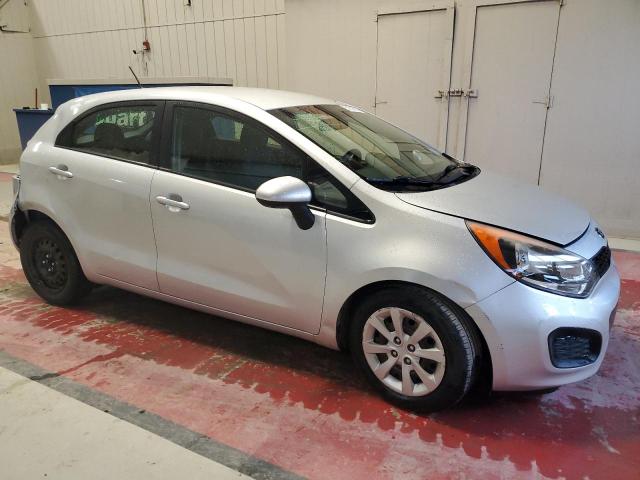 KNADM5A35E6327717 - 2014 KIA RIO LX SILVER photo 4