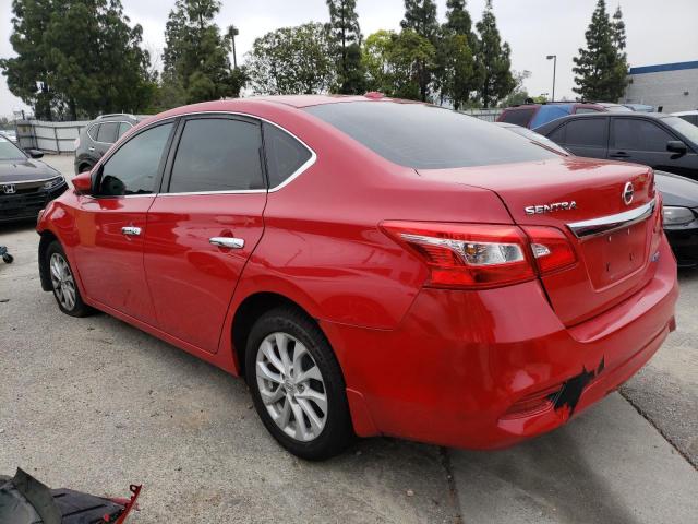 3N1AB7AP6JL617042 - 2018 NISSAN SENTRA S RED photo 2