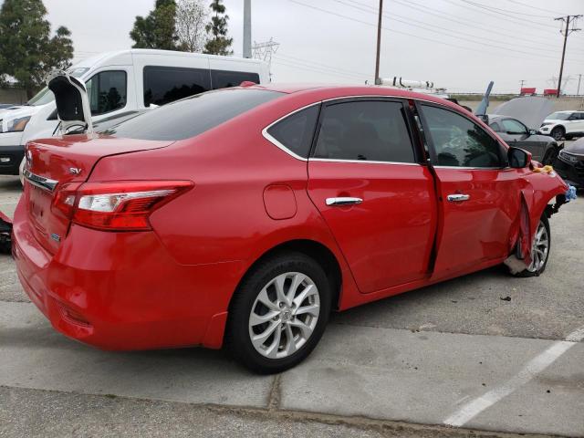 3N1AB7AP6JL617042 - 2018 NISSAN SENTRA S RED photo 3