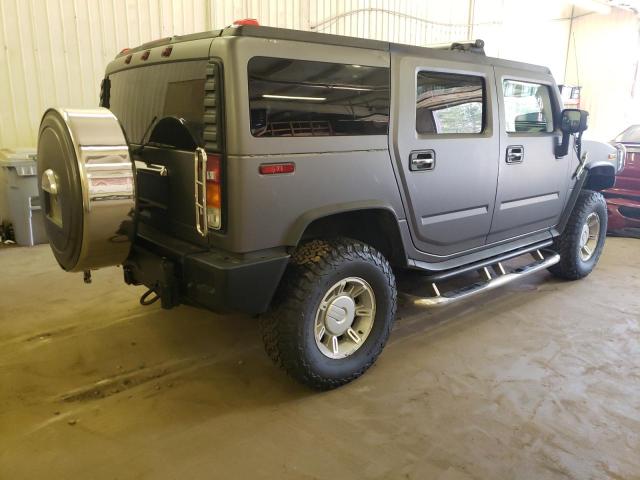 5GRGN23U14H101113 - 2004 HUMMER H2 GRAY photo 3