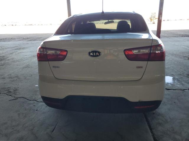 KNADM4A37F6527672 - 2015 KIA RIO LX WHITE photo 6