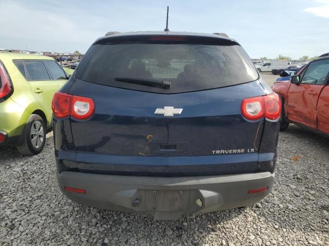 1GNKRFED1BJ322468 - 2011 CHEVROLET TRAVERSE LS BLUE photo 6