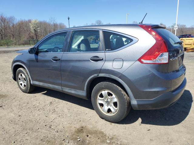 5J6RM4H3XCL034543 - 2012 HONDA CR-V LX GRAY photo 2