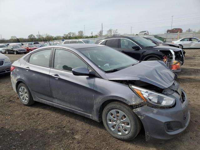 KMHCT4AE2GU130222 - 2016 HYUNDAI ACCENT SE GRAY photo 4