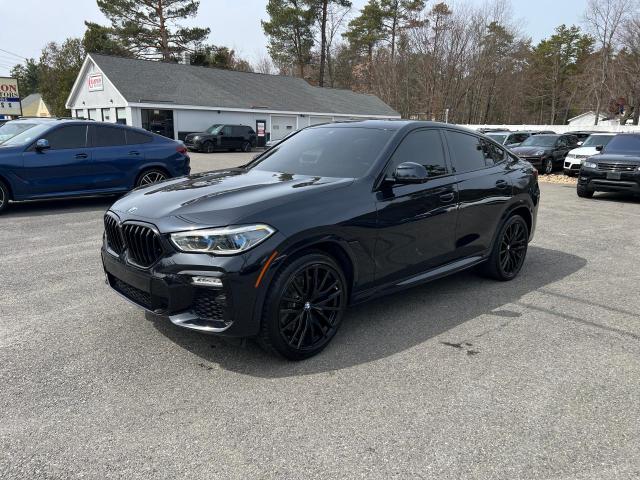 5UXCY8C03M9E72390 - 2021 BMW X6 M50I BLUE photo 2