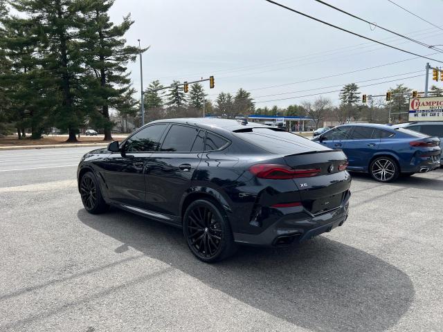 5UXCY8C03M9E72390 - 2021 BMW X6 M50I BLUE photo 3