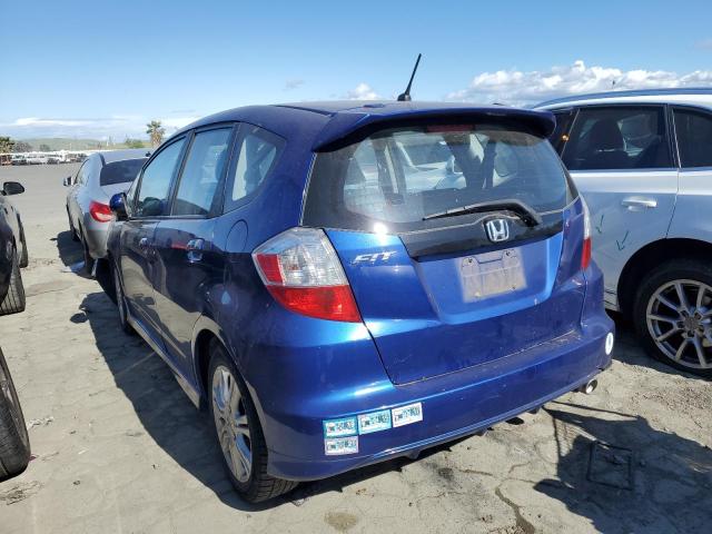 JHMGE88439C002423 - 2009 HONDA FIT SPORT BLUE photo 2