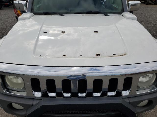 5GTDN13E778249044 - 2007 HUMMER H3 WHITE photo 11