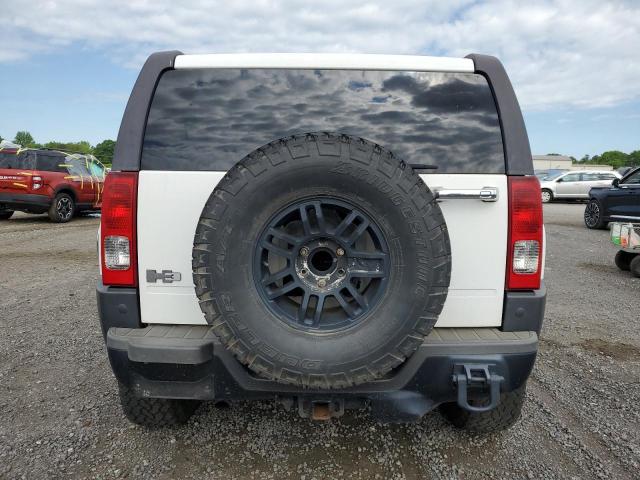 5GTDN13E778249044 - 2007 HUMMER H3 WHITE photo 6