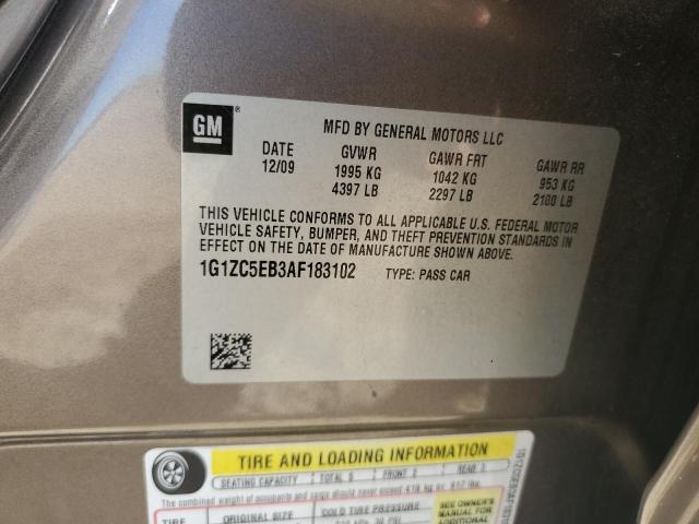 1G1ZC5EB3AF183102 - 2010 CHEVROLET MALIBU 1LT 金色 照片 12