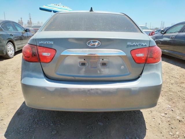 KMHDU4AD5AU022337 - 2010 HYUNDAI ELANTRA BLUE GRAY photo 6