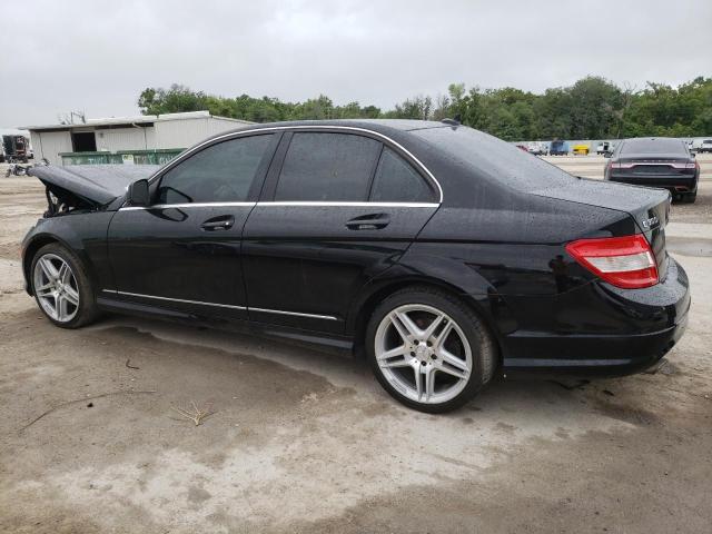 WDDGF54X29R056635 - 2009 MERCEDES-BENZ C 300 BLACK photo 2