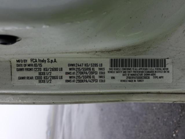 ZFBERFAT5G6B28836 - 2016 RAM PROMASTER WHITE photo 13